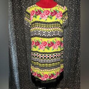 Uncle Frank floral fringe dress